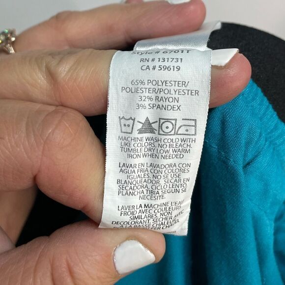 5 for $25🔥Maevn Teal Scrub Pants Large Tall - Picture 4 of 5